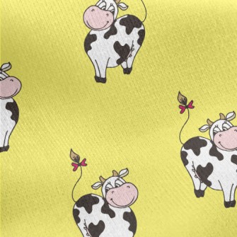 American Cartoon Cow Jersey Backed Fleece