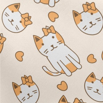 Cat With A Bow Pongee