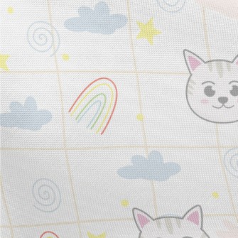 Big-eyed Cat And Rainbow Pongee