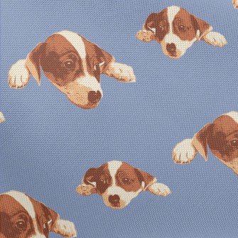 Realistic Hand Drawn Dog Pongee