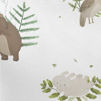 Picture Book Style Cute Animal Pongee