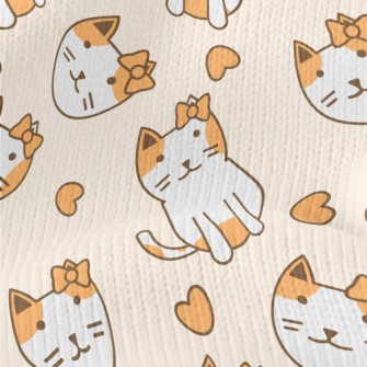 Cat With A Bow Stretch Jersey