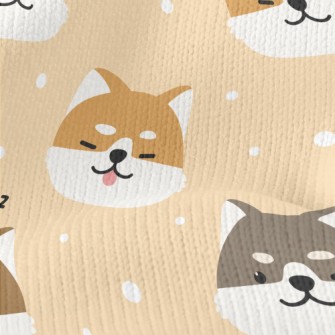Naughty Thick Eyebrow Shiba In Stretch Jersey