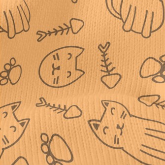 Simple Lines Cute Cat Stretch Jersey