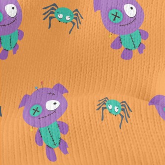 Voodoo Doll And Spider Stretch Jersey