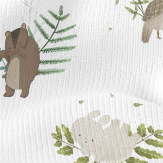 Picture Book Style Cute Animal Stretch Jersey