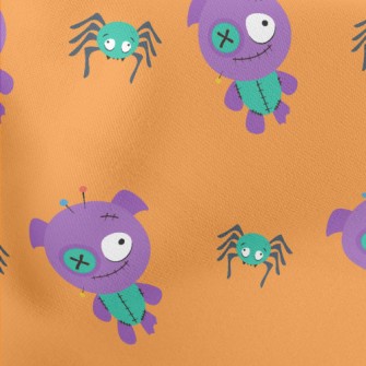 Voodoo Doll And Spider Lightweight Cotton Poplin