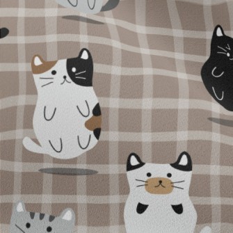 Floating Round Cat Chiffon