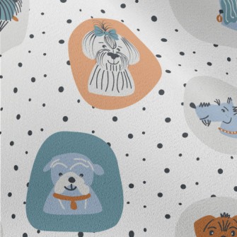 Hand Drawn American Dog Portra Chiffon