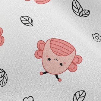 Pink Cute Butterfly Chiffon