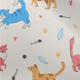 Colorful American Style Cat Chiffon
