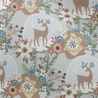 Colorful Flowers And Elk Bottl Chiffon