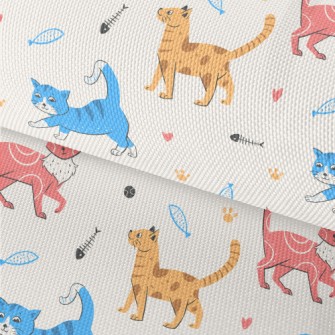 Colorful American Style Cat Waterproof Oxford