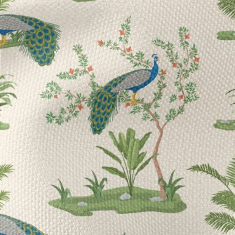 Fine Chinese Style Peacock Waterproof Canvas