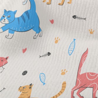 Colorful American Style Cat Terry