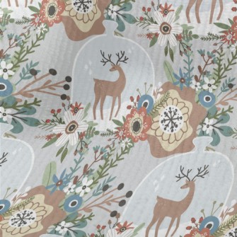 Colorful Flowers And Elk Bottl Terry