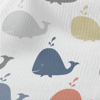 Color Silhouette Whale Terry