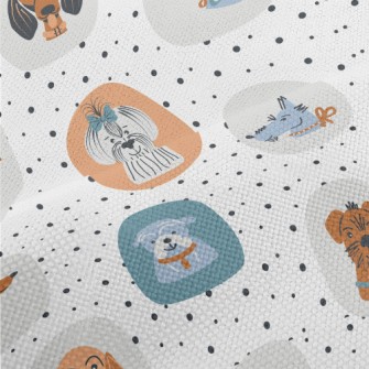Hand Drawn American Dog Portra Performance Linen