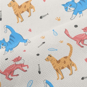 Colorful American Style Cat Performance Linen