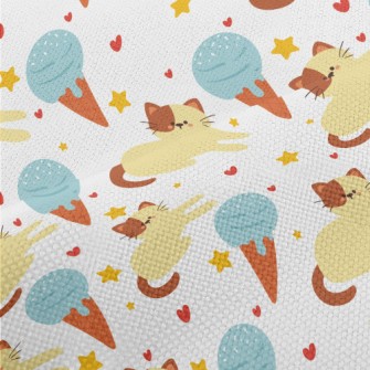 Lazy Cat And Ice Cream Performance Linen