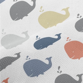 Color Silhouette Whale Performance Linen