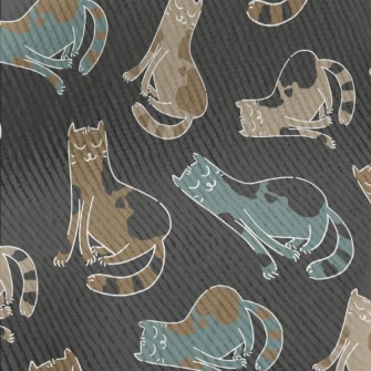 White Line Cat Standard Corduroy