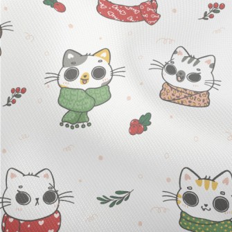 Cat Wearing Scarf In Cold Weat Dobby