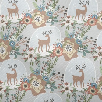 Colorful Flowers And Elk Bottl Dobby