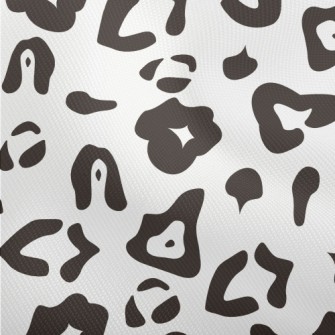 Black And White Abstract Leopa Dobby