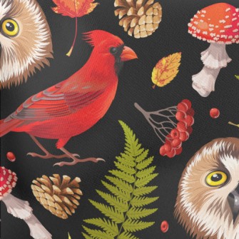 Realistic Hand Drawn Owl And C Stretch Ponte