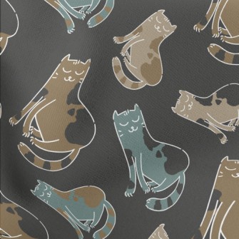 White Line Cat Stretch Ponte