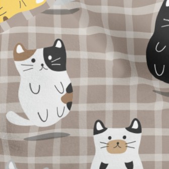 Floating Round Cat Micro Fleece