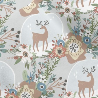 Colorful Flowers And Elk Bottl Micro Fleece