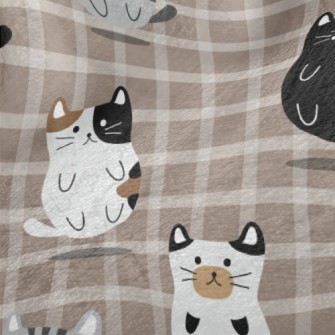 Floating Round Cat Minky