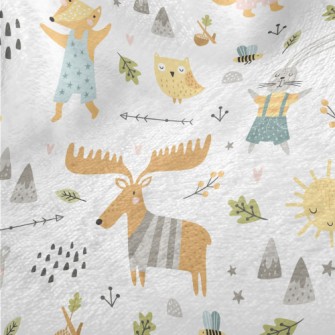 Gentle And Comfortable Forest  Minky