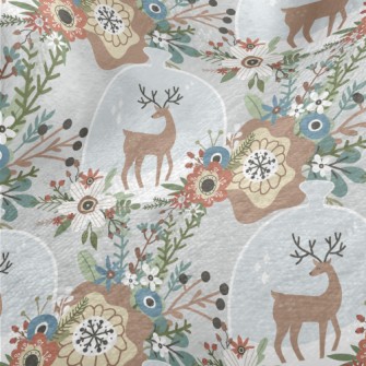 Colorful Flowers And Elk Bottl Minky