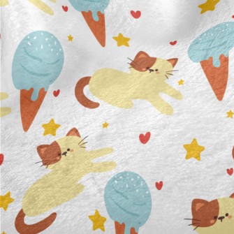 Lazy Cat And Ice Cream Minky