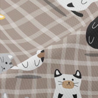 Floating Round Cat Piqué