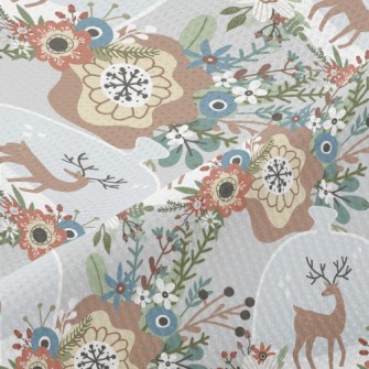 Colorful Flowers And Elk Bottl Piqué