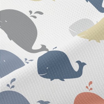 Color Silhouette Whale Piqué