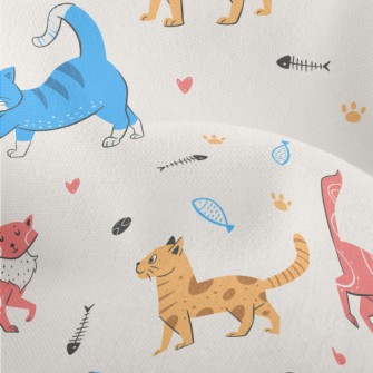 Colorful American Style Cat Lightweight Performance Linen