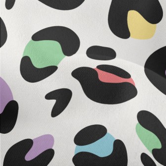 Colorful Leopard Print Lightweight Performance Linen