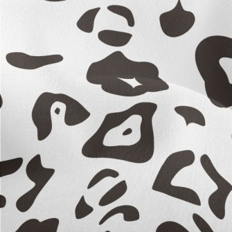 Black And White Abstract Leopa Lightweight Performance Linen