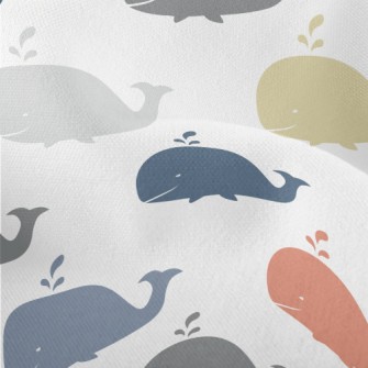 Color Silhouette Whale Lightweight Performance Linen