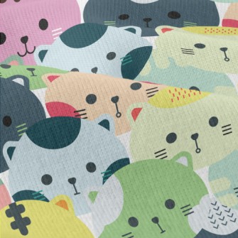 Colorful Cat Head Modern Jersey