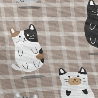 Floating Round Cat Pongee