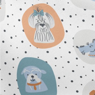 Hand Drawn American Dog Portra Pongee