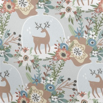 Colorful Flowers And Elk Bottl Pongee