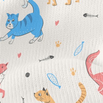 Colorful American Style Cat Stretch Jersey