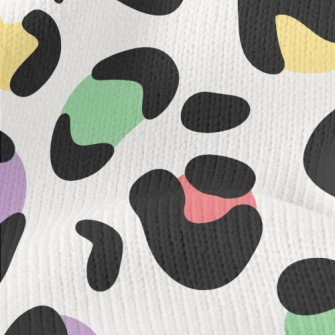 Colorful Leopard Print Stretch Jersey